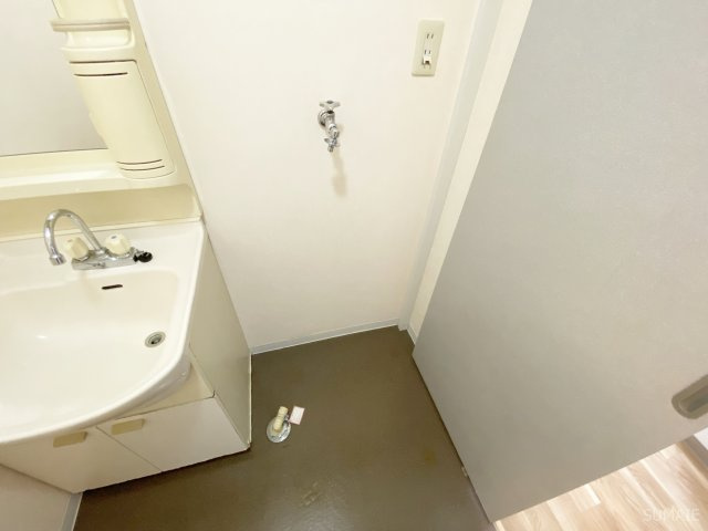 ヤマダルネッサンスの洗面所|室内洗濯機置き場です！