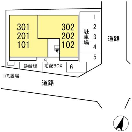 明幸 ２番館の区画図