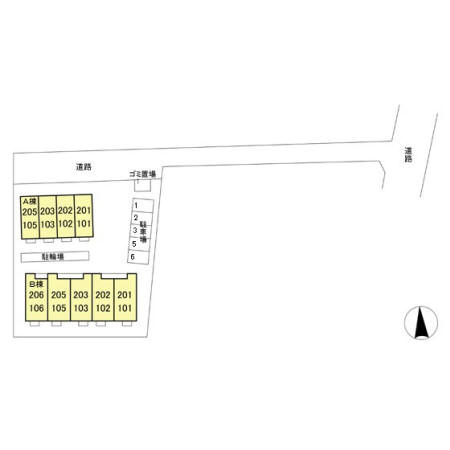 ストラール　Ｂの区画図