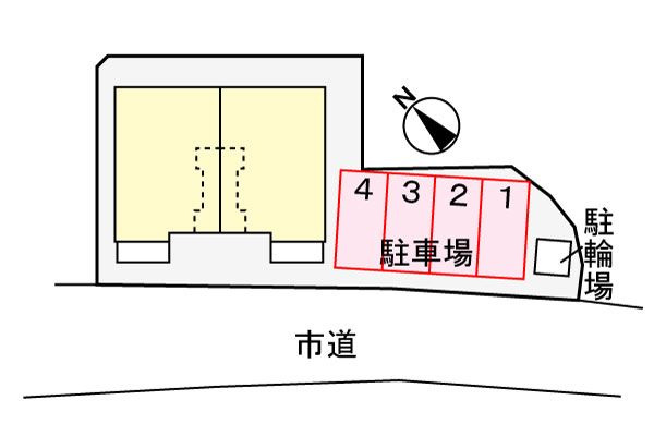 レーブシャトー　　刈谷市近郊の賃貸はクラスホーム刈谷店の駐車場
