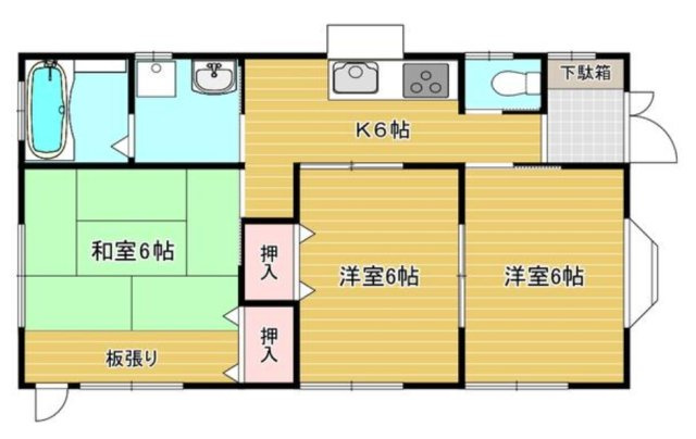 長生郡長生村一松乙　平屋中古戸建の間取り|図面と現況に相違がある場合、現況を優先致します。