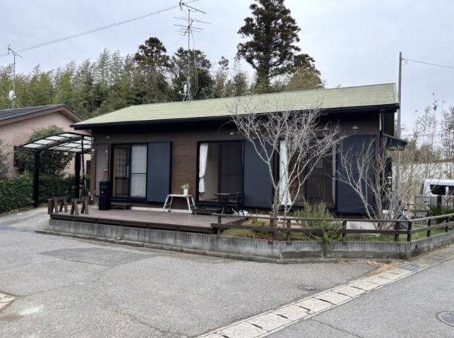長生郡長生村一松乙　平屋中古戸建の外観|平成19年4月築　3K平屋　カーポート1台　サーフスポットまで車約5分　ウッドデッキ付