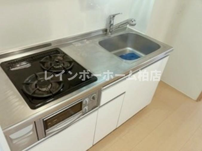 特典：仲介手数料が無料です!!のキッチン|２口ガスコンロです