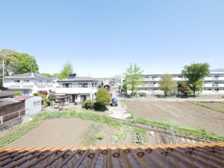 【展望】 | 甲斐市竜王 内外装一新 南道路 敷地74坪 車5台 | 2階から北側を望む