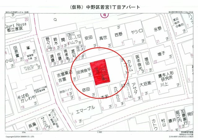 ＣＯＺＹ若宮(コージーワカミヤ)の地図