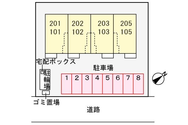 サンヒルズ青山の区画図