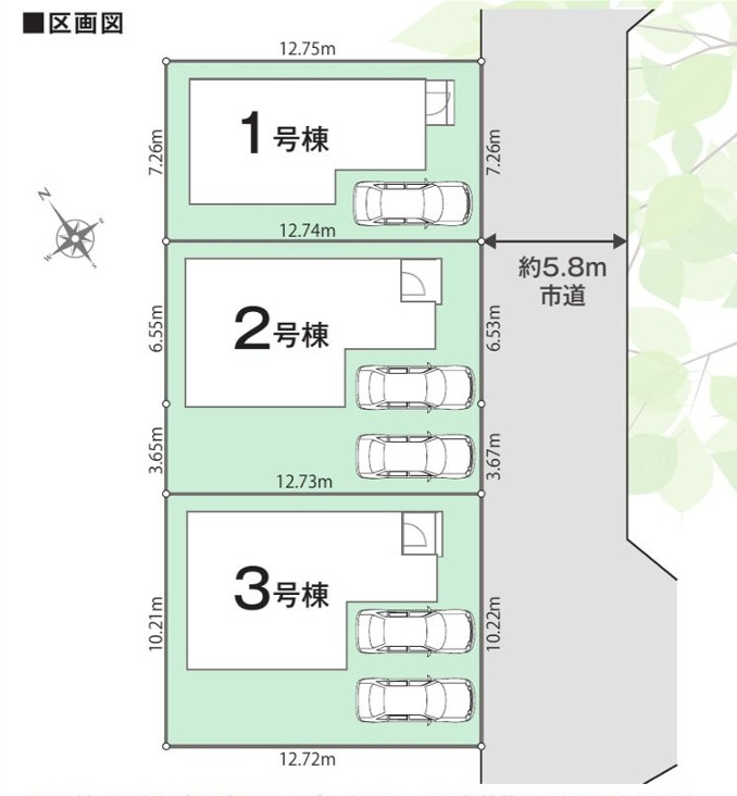 千葉市若葉区若松台２丁目２４－１期の区画図