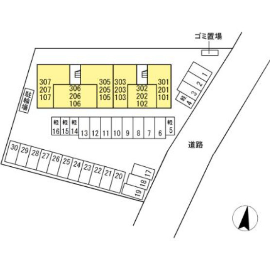 PREMILIFE花高松18の区画図