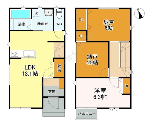 プライムアセット市が洞の間取り