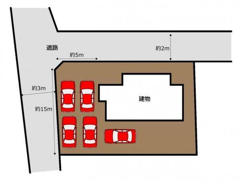 売土地　富士宮市羽鮒の土地図