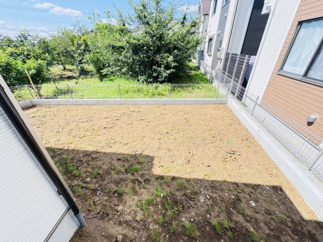 柏市五條谷新築戸建【風早北部小学校:9分】の庭|南側庭スペース