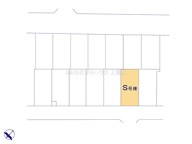 北本市宮内2期　新築戸建　ハートフルSの区画図