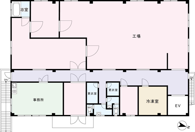 【間取り】 | 熱海市泉 事務所・店舗・工場 | 2階部分の間取図