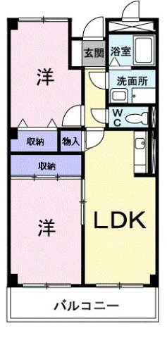 ニューキャッスルＩＫの間取り