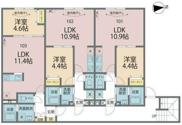 【間取り】 | カインドネス八王子元横山町