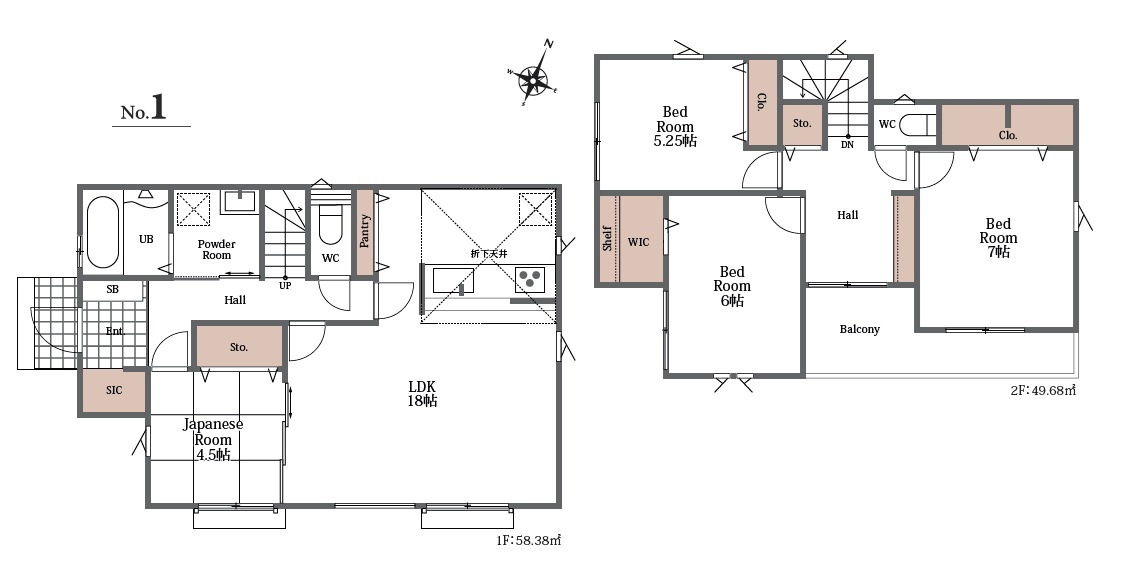 所沢市下富・全1棟　新築一戸建　～LDK18帖～