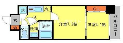 セレニテ本町エコートの間取り