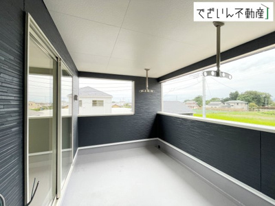 【バルコニー】 | CRADLE GARDEN上里町黛 第1　新築住宅 | ≪6号棟≫
現地(2026年9月撮影)