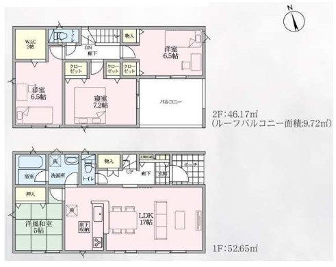 【間取り】 | CRADLE GARDEN上里町黛 第1　新築住宅 | ≪6号棟≫