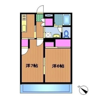 杉崎コーポラスの間取り