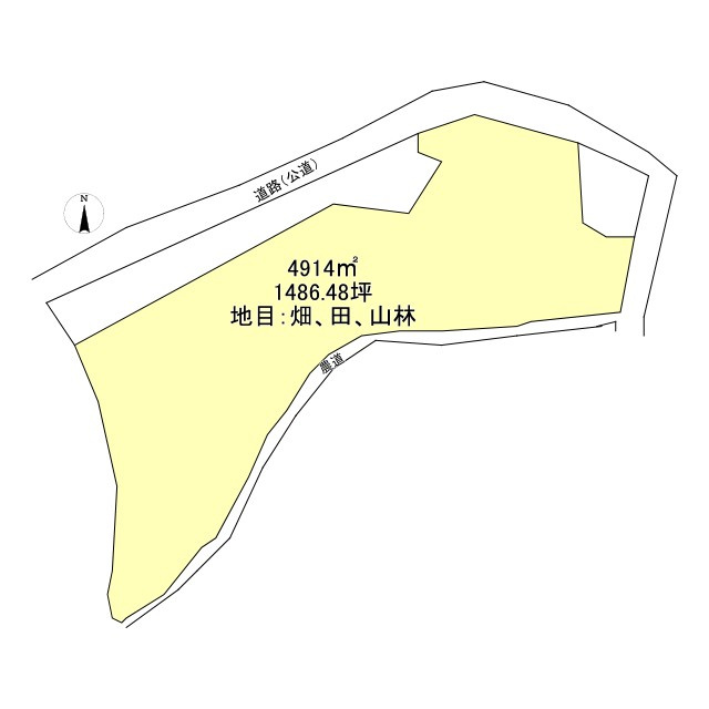 西条市津越7123他　売土地の土地図