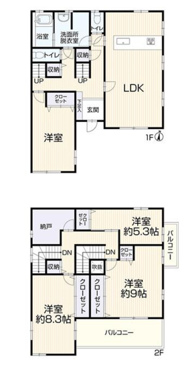 中古戸建　柏市根戸の間取り