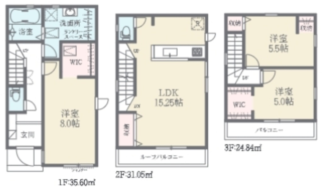 船橋市夏見２丁目第２期の間取り
