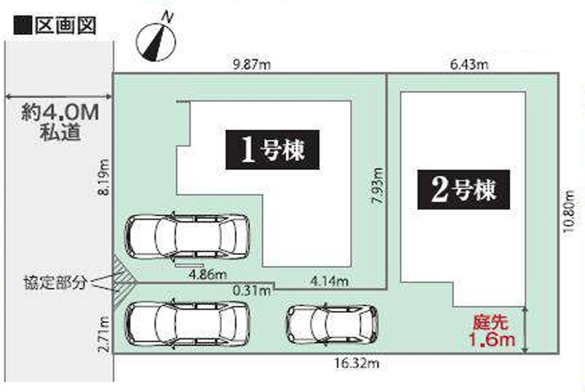 船橋市夏見２丁目第２期の区画図