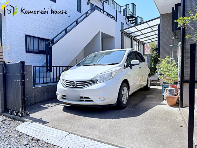 桶川市若宮一丁目　中古戸建ての駐車場|26.4.11　撮影済み