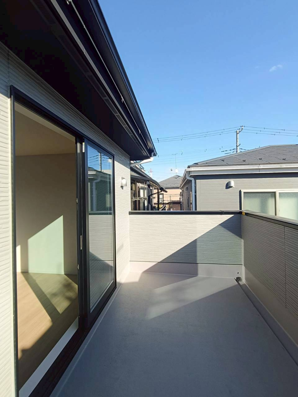 三郷市　新和2丁目　新築戸建　全1棟のバルコニー|施工例です