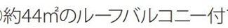 【その他】 | ダイアパレス海老名 | 東側ルーフバルコニー（約44㎡）