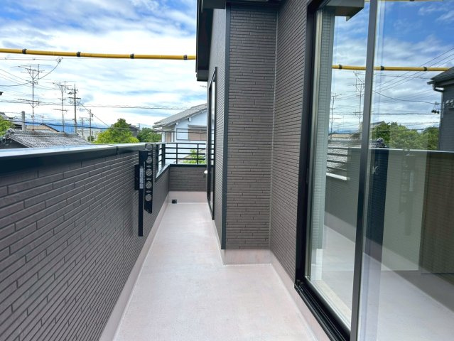 【商談中】ハートフルタウン　一宮市萩原町高松　全3区画分譲のバルコニー|バルコニーは南向きで洗濯物もよく乾きます！