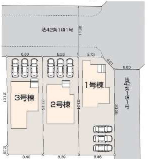 【区画図】 | 東松山市五領町　LiveleGarden.S　新築戸建　全3棟　2号棟