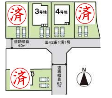 姫路市網干区坂上　第1期　新築一戸建ての区画図|全5区画