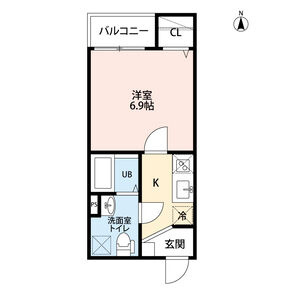 First　step　絆　名古屋市賃貸　仲介手数料無料の間取り