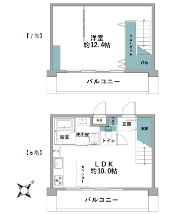 ホーメストプラザ十日市場西館の間取り