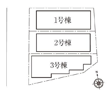 【区画図】 | 杉並区下井草３丁目　新築戸建て　１号棟 | 西武新宿線「下井草」駅徒歩3分の駅チカ好立地に全3棟誕生