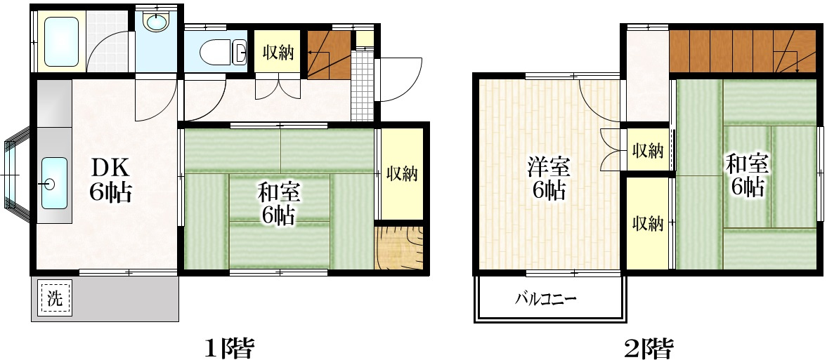 油平戸建の間取り
