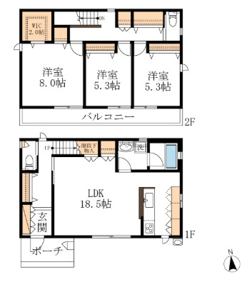 メゾン喜多見　戸建の間取り