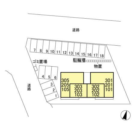 ルミナーレの区画図