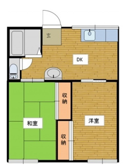 【間取り】 | 清和ハイツA棟