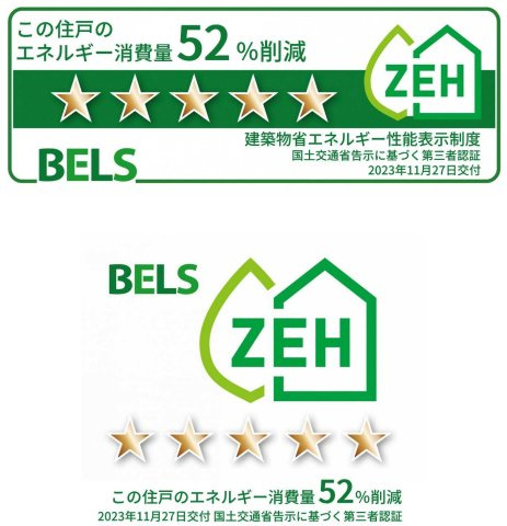 Casa Aceroの省エネ性能ラベル