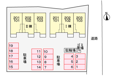 【駐車場】 | クレセントＢ | 駐車場
