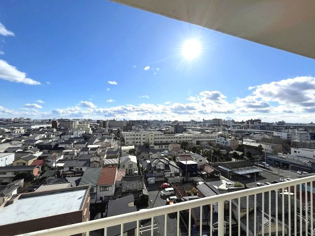 プラザフェニックス熱田の展望|バルコニーからの羨望はとっても広々としています。