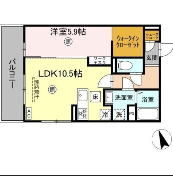 PREMILIFE須賀Ⅱの間取り