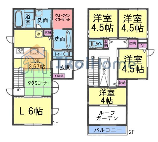 神戸市西区学園東町３丁目　中古戸建の間取り|●年中無休：当日予約可●ルーフガーデンのある建物！全館床暖房付！全館空調も付いています！