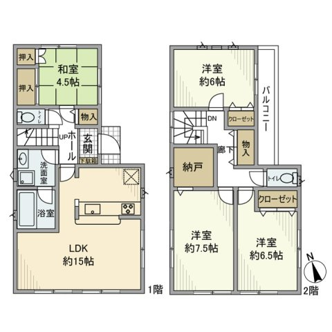 【間取り】 | 南湖戸建