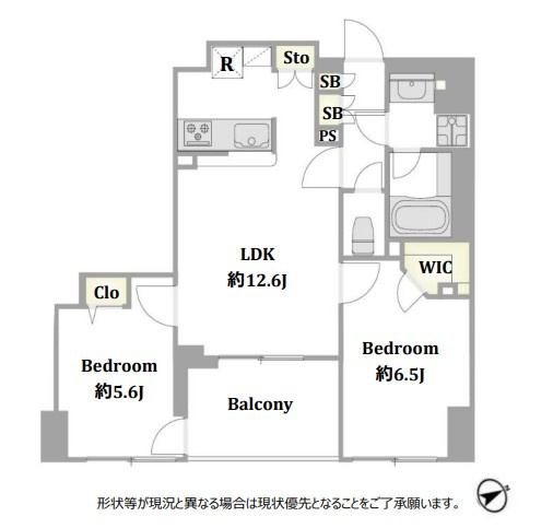 クレストフォルム戸越の間取り