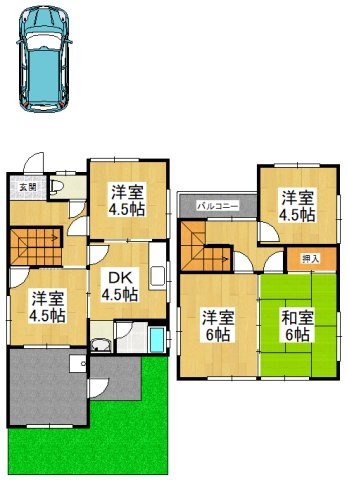 【間取り】 | 桜ケ丘町戸建