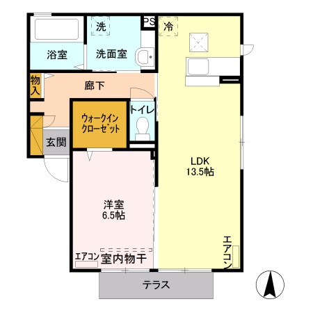 Reciente Ａ棟の間取り